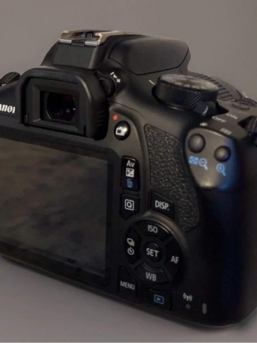 Canon DSLR Camera Kit in Black with Red-Trim Strap